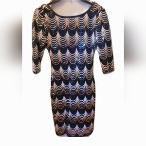 Crystal Doll Sequin Cocktail Dress - Y2K